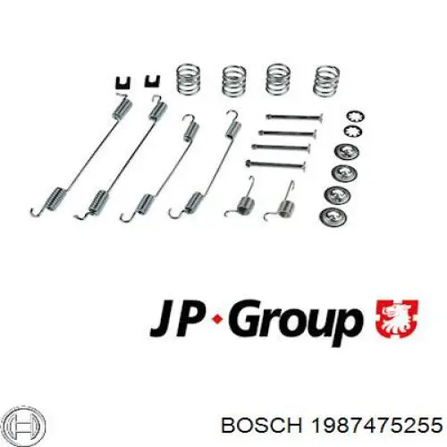 Kit de montaje, zapatas de freno traseras 1987475255 Bosch