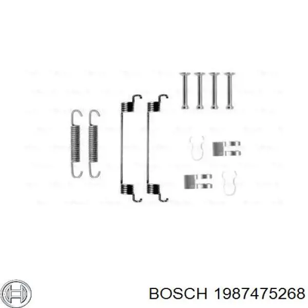 Ремкомплект тормозных колодок 1987475268 Bosch