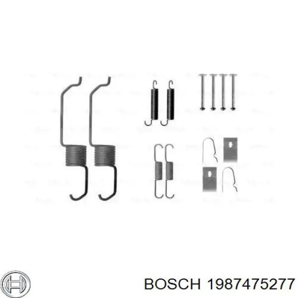 Механизм подвода (самоподвода) барабанных колодок (разводной ремкомплект) Bosch 1987475277