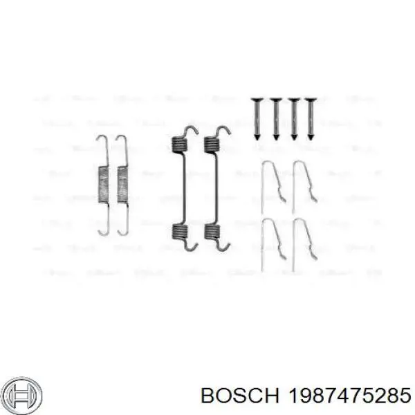 Монтажный комплект задних барабанных колодок 1987475285 Bosch