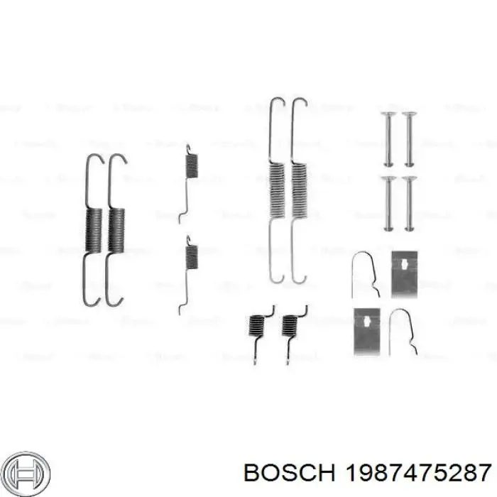 Механизм подвода (самоподвода) барабанных колодок (разводной ремкомплект) Bosch 1987475287