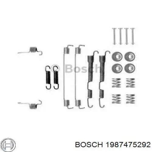 Монтажный комплект задних барабанных колодок 1987475292 Bosch