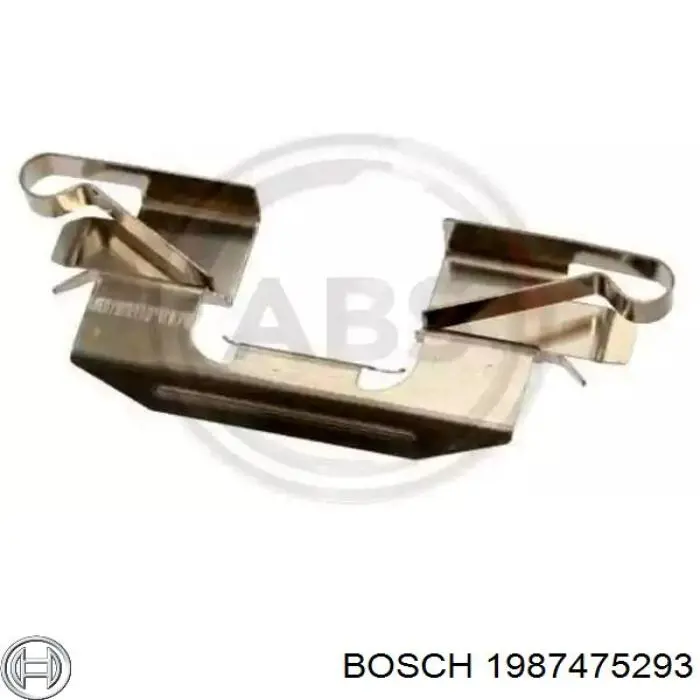Установочный комплект задних барабанных колодок Bosch 1987475293 цена, от 14.56 USD
