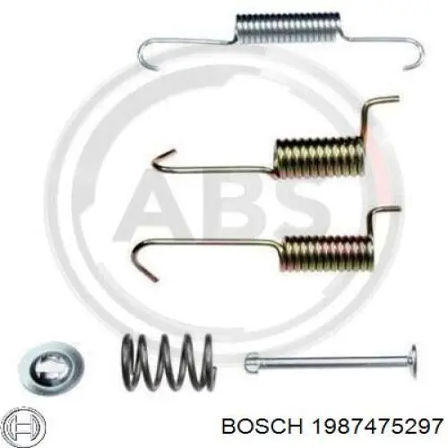 1987475297 Bosch Комплект монтажный задних барабанных колодок
