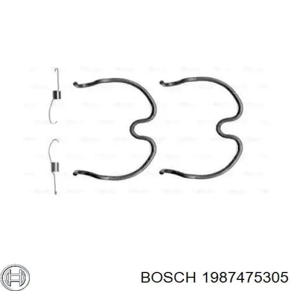 Ремкомплект тормозов задних Bosch 1987475305