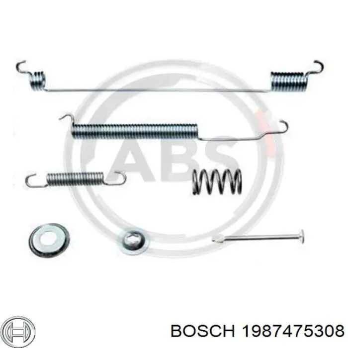 1987475308 Bosch ремкомплект тормозных колодок