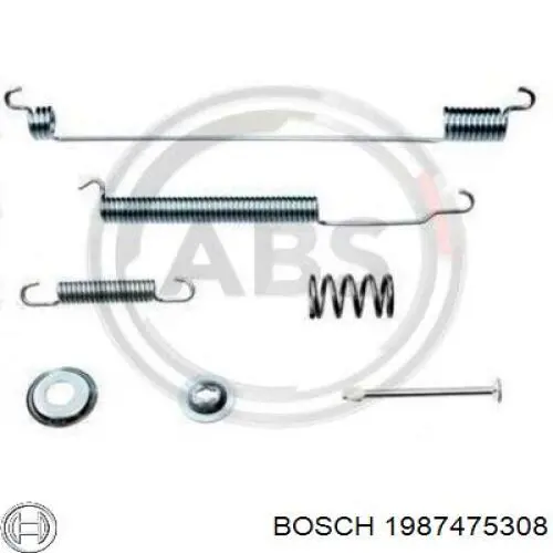 Juego de reparación, pastillas de frenos 1987475308 Bosch