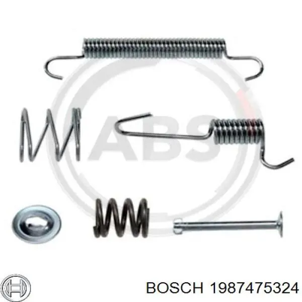 Монтажный комплект задних барабанных колодок 1987475324 Bosch