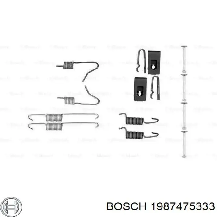 Ремкомплект тормозных колодок Bosch 1987475333