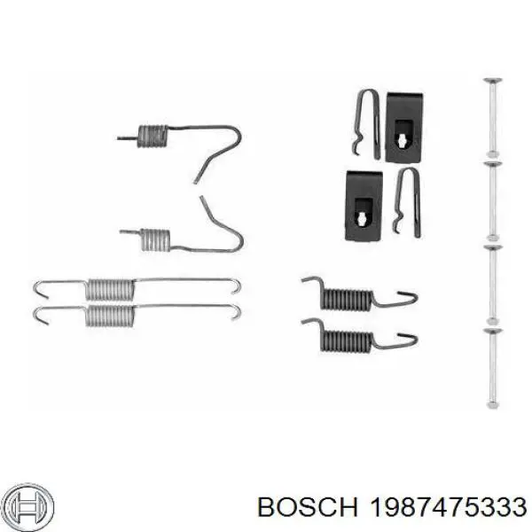 Ремкомплект гальмівних колодок 1987475333 Bosch