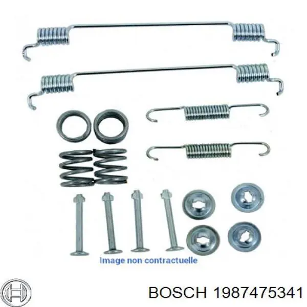 1987475341 Bosch kit de reparação dos freios traseiros