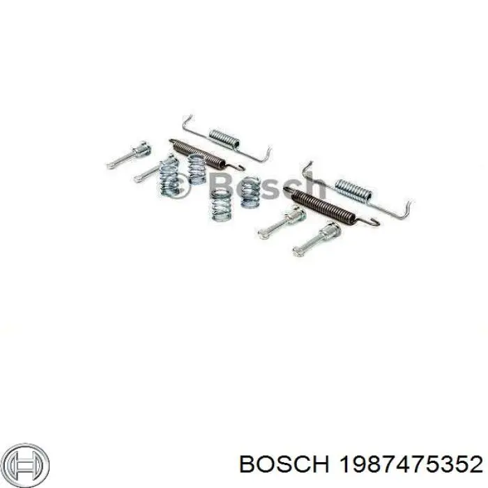 Монтажный комплект задних барабанных колодок 1987475352 Bosch