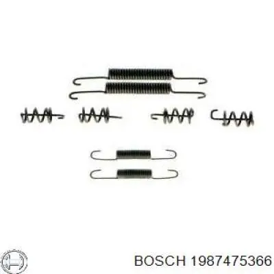 Монтажный комплект задних барабанных колодок 1987475366 Bosch