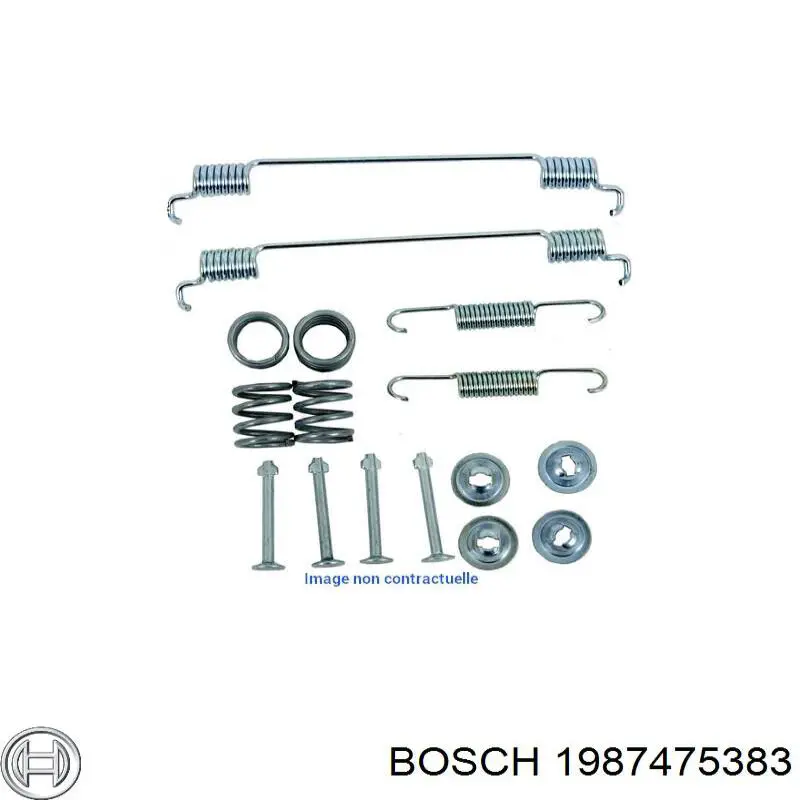 Пружина задних барабанных тормозных колодок 1987475383 Bosch