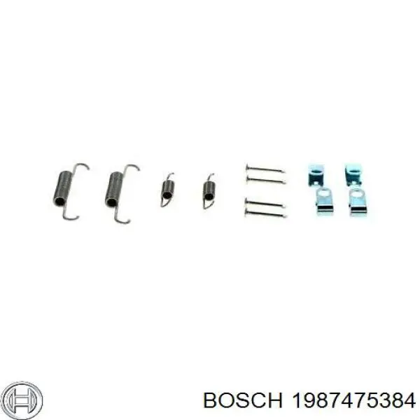 Juego de reparación, frenos traseros 1987475384 Bosch