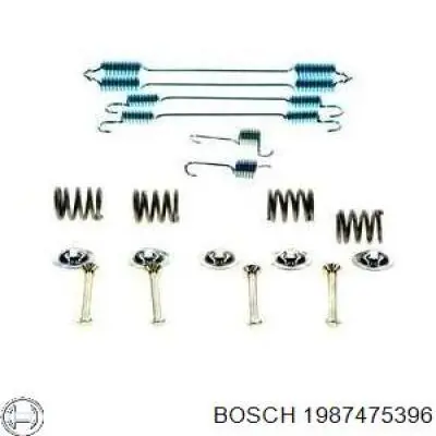 1987475396 Bosch kit de montagem das sapatas traseiras de tambor