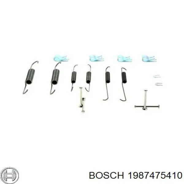 1987475410 Bosch kit de montagem das sapatas traseiras de tambor