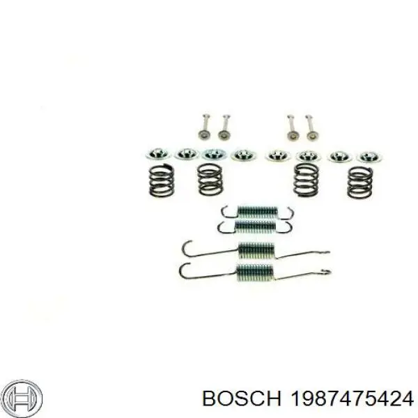 Монтажный комплект задних барабанных колодок 1987475424 Bosch