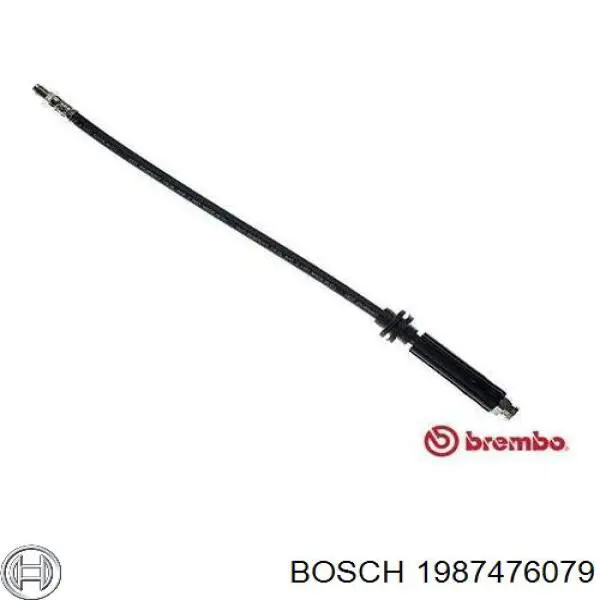 Шланг тормозной передний Bosch 1987476079