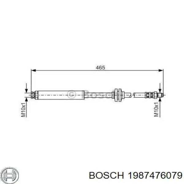 Шланг тормозной передний 1987476079 Bosch