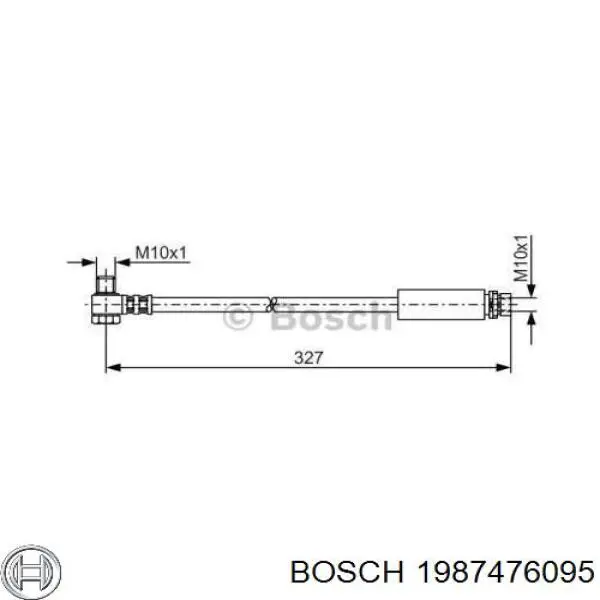 Задний тормозной шланг 1987476095 Bosch