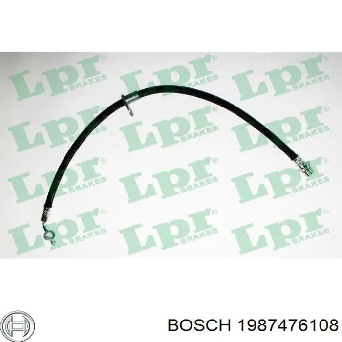 1987476108 Bosch Шланг тормозной левый передний