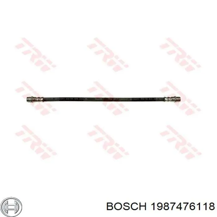 1987476118 Bosch Гибкая тормозная трубка задняя