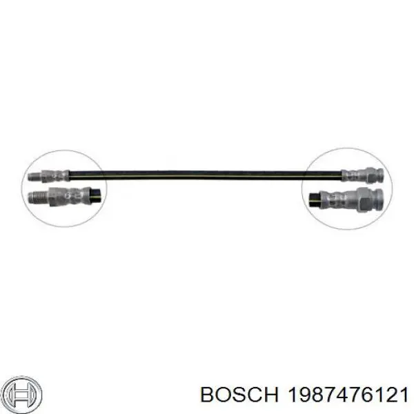 1987476121 Bosch Гибкая тормозная трубка задняя