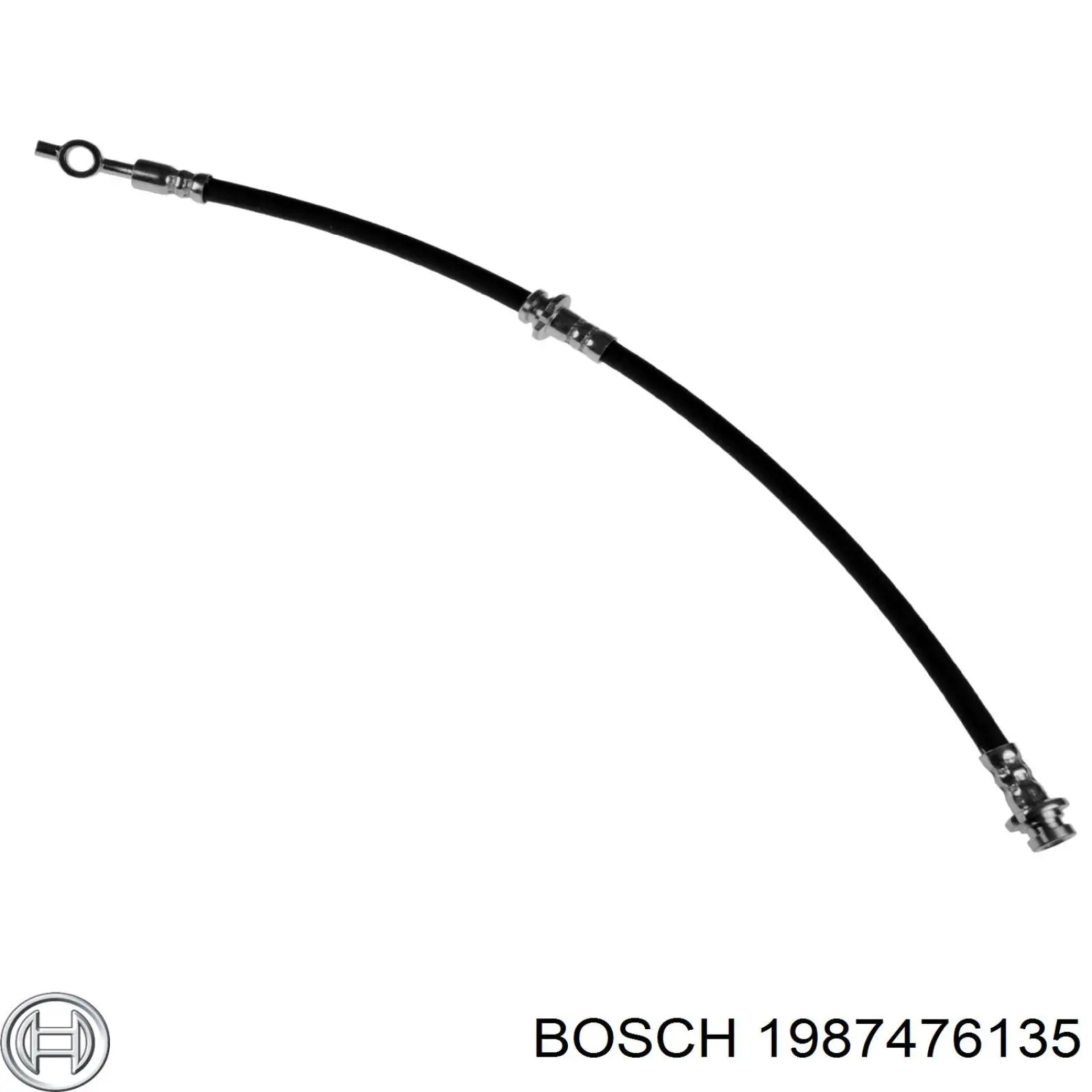 Tubo flexible de frenos delantero izquierdo 1987476135 Bosch