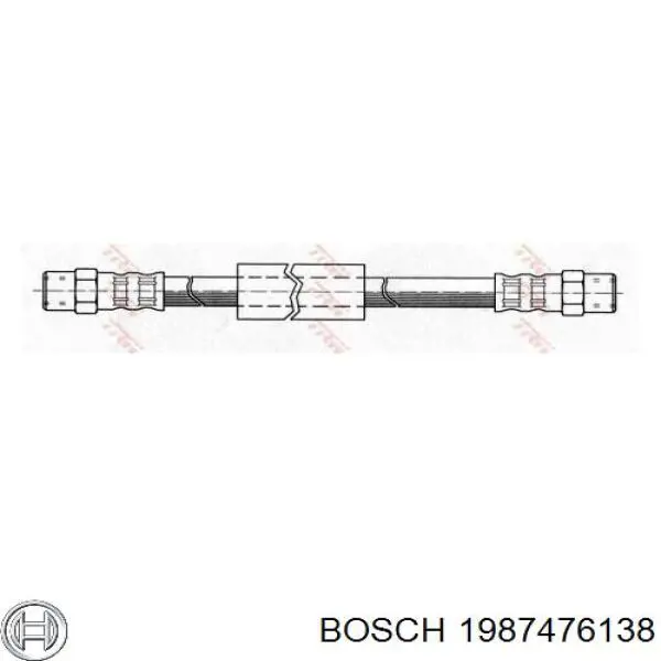 1987476138 Bosch Гибкая тормозная трубка передняя