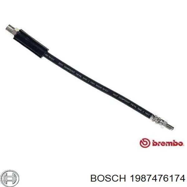 Tubo flexible de frenos trasero 1987476174 Bosch