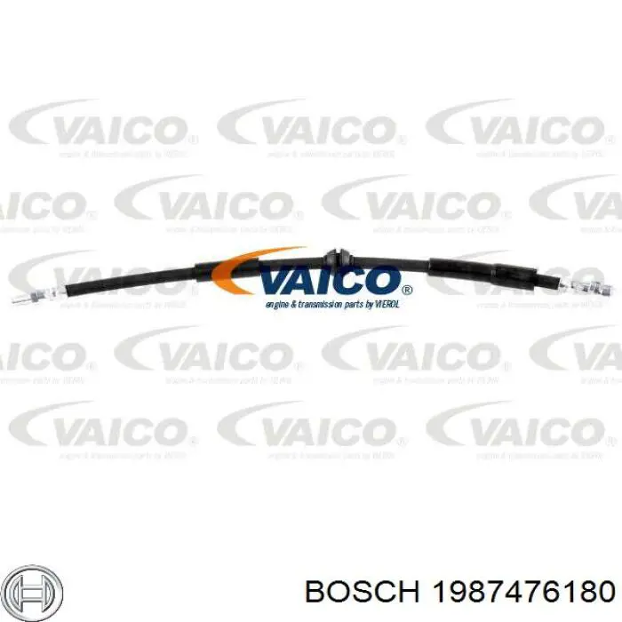 1987476180 Bosch Гибкая тормозная трубка задняя