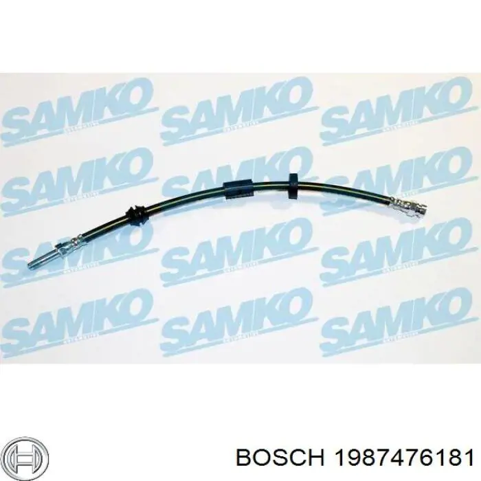 Шланг тормозной передний Bosch 1987476181 цена, от 12.77 USD