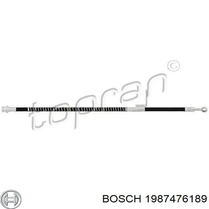 1987476189 Bosch Шланг тормозной передний правый