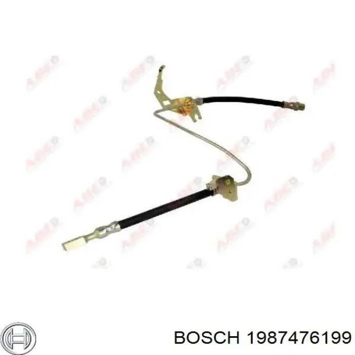 Шланг тормозной задний, левый Bosch 1987476199 цена, от 34.65 USD