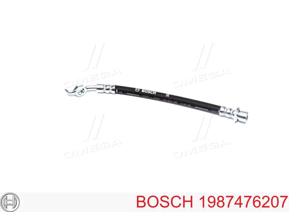 1987476207 Bosch шланг тормозной задний