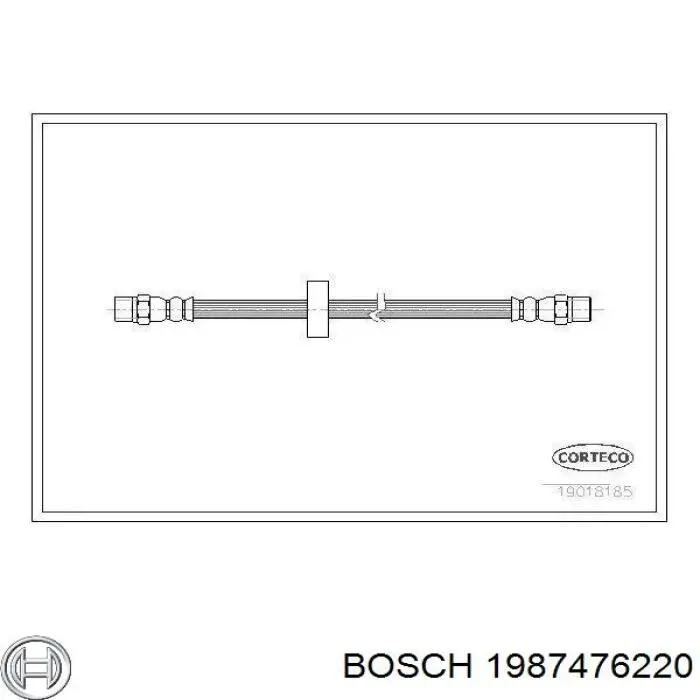 Задний тормозной шланг 1987476220 Bosch
