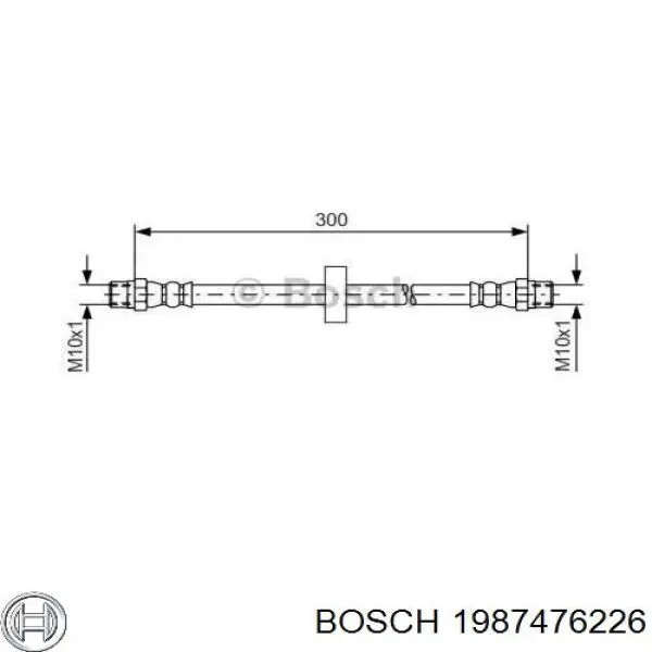 1987476226 Bosch ремкомплект суппорта тормозного переднего