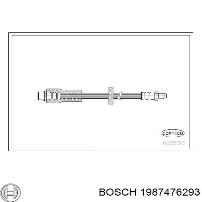 Шланг тормозной задний Bosch 1987476293