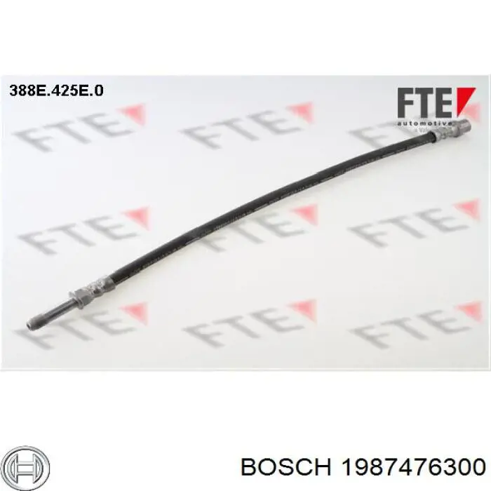 1987476300 Bosch Гибкая тормозная трубка задняя