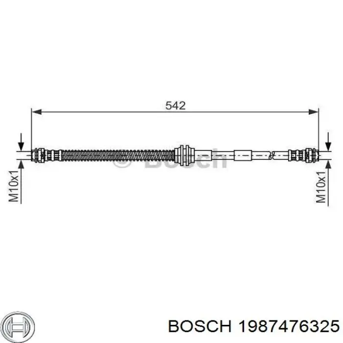 Шланг тормозной передний Bosch 1987476325