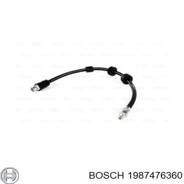 Шланг тормозной передний Bosch 1987476360