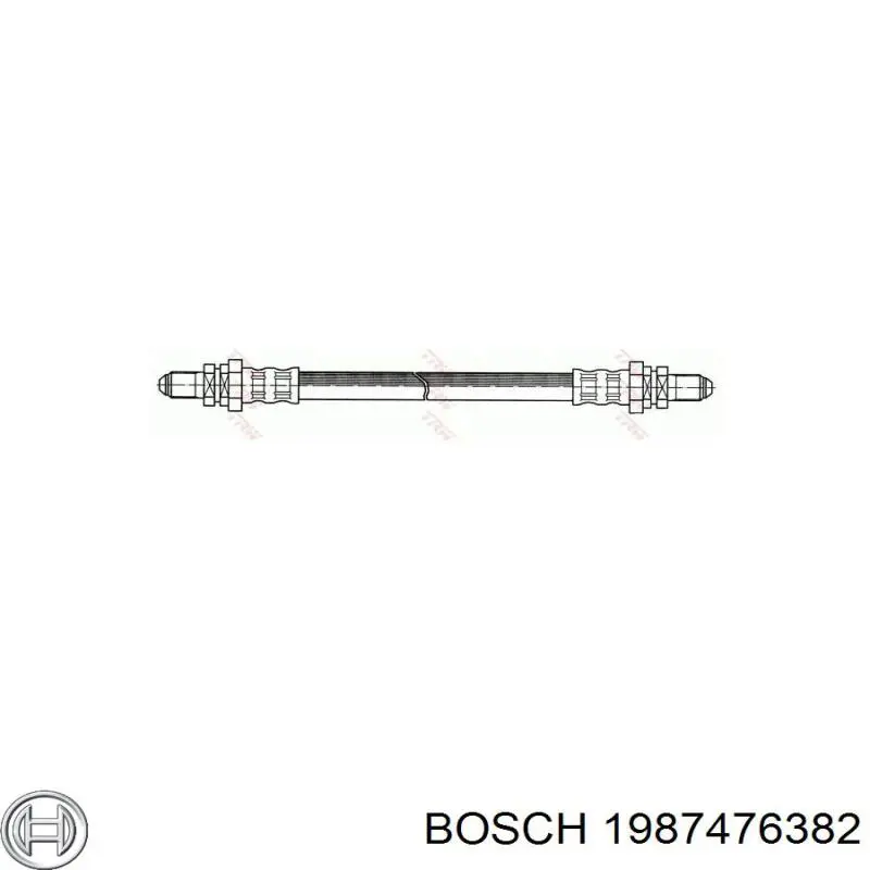 1987476382 Bosch Гибкая тормозная трубка задняя