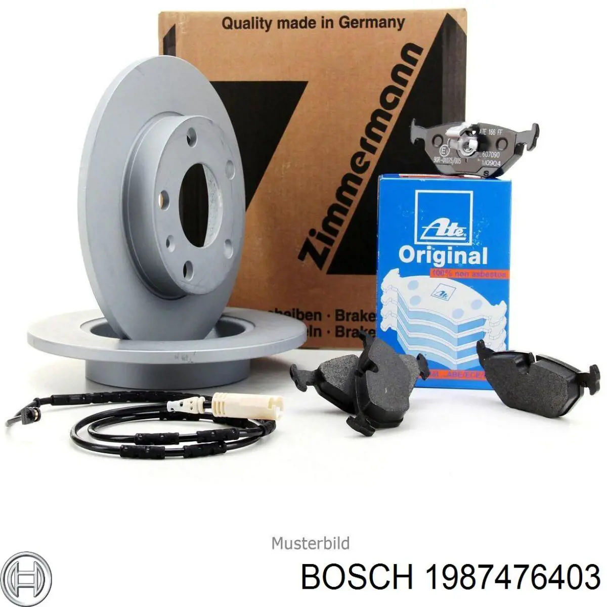 1987476403 Bosch Гибкая тормозная трубка задняя
