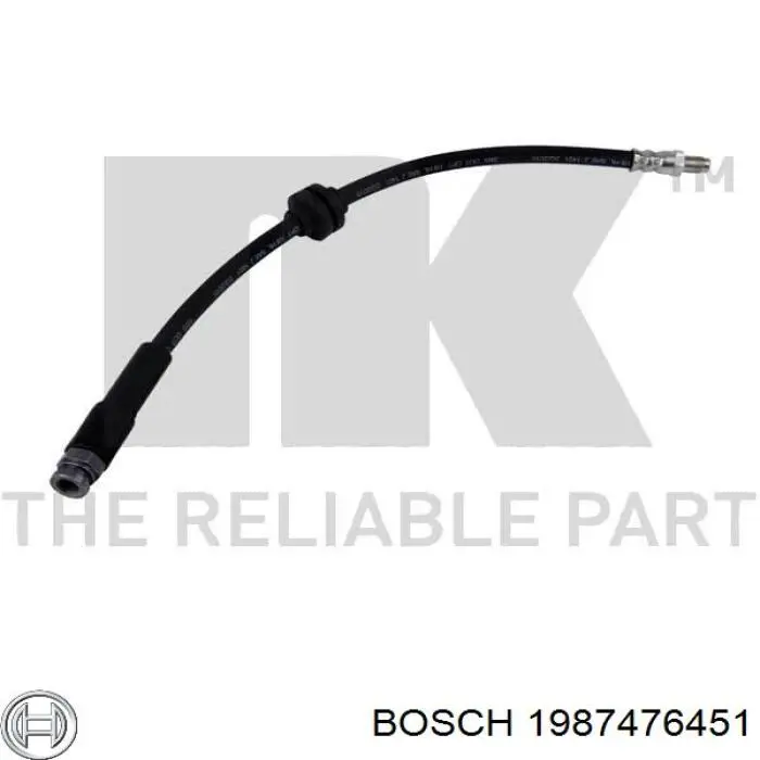 Купить 1987476451 Bosch Шланг тормозной передний