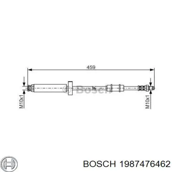 Шланг тормозной передний 1987476462 Bosch