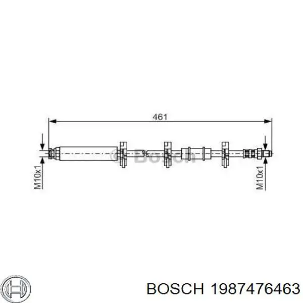 Шланг тормозной Bosch 1987476463