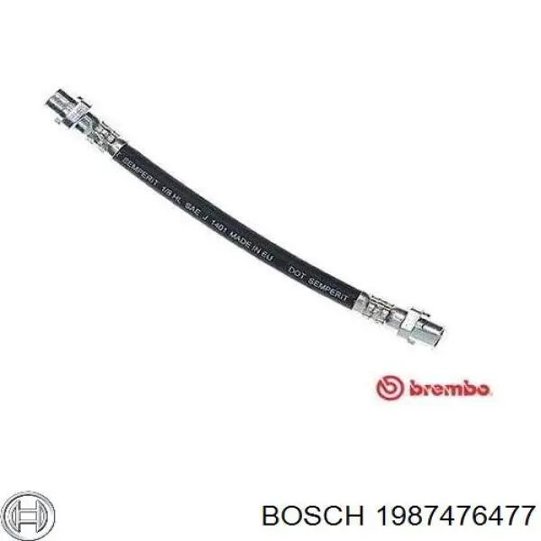Купить 1987476477 Bosch Задний тормозной шланг