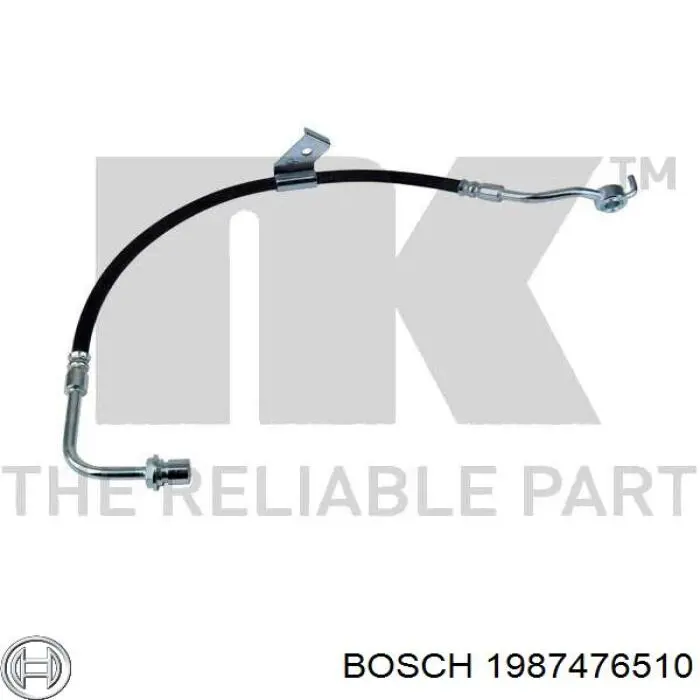 Купить 1987476510 Bosch Шланг тормозной передний, правый