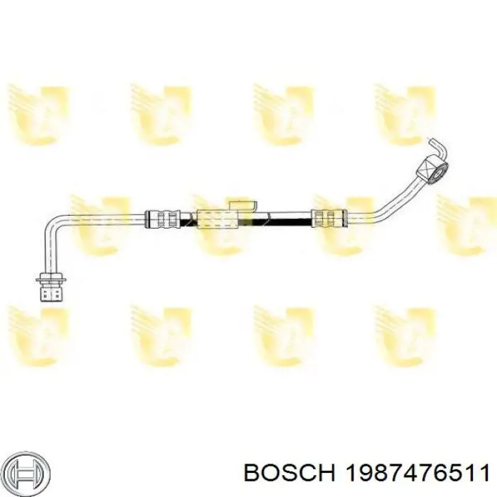 Купить 1987476511 Bosch Шланг тормозной передний левый